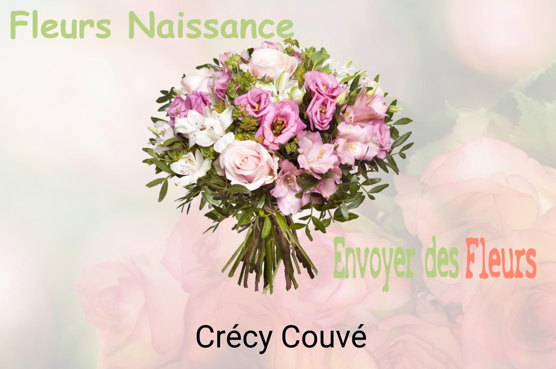 Bouquet de fleurs de naissance livré à Crécy-Couvé